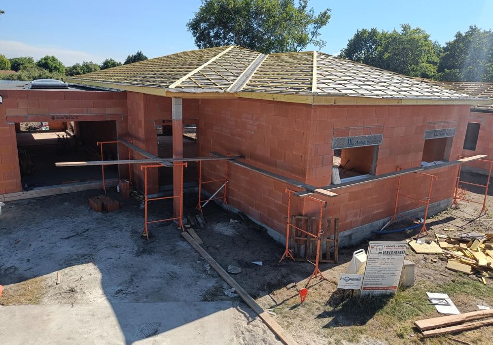 Maison en construction dans le Var